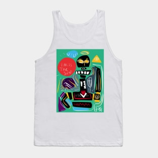 I miss the Sun Graffiti Art Tank Top